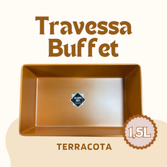 Travessa Buffet de Melamina 1/3 Terracota - A Gourmet