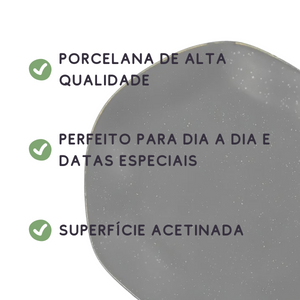 Prato sobremesa linha Ryo Volcano Oxford Oxford Pratos de Sobremesa
