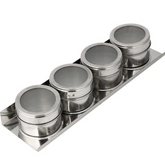 Porta Condimento Magnético 4 Potes KeHome