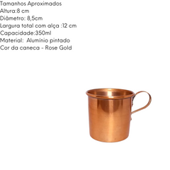 Caneca Rose Gold Classic em Aluminio Pintado Lidermix