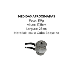 Cuscuzeira de Aço Inox Premium - A Gourmet