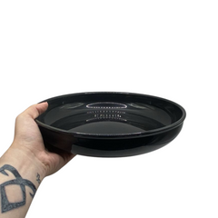Prato de Polipropileno 25cm Preto - A Gourmet