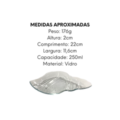 Petisqueira Concha Marine 22cm de Vidro - A Gourmet