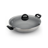 Panela Wok N28 Antiaderente de Aluminio Nacional