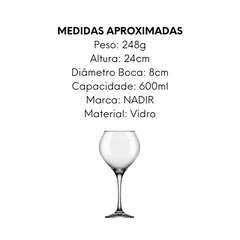 Taça Prestige de Vidro 600ml - A Gourmet
