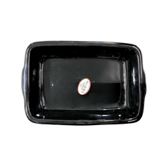 Assadeira Preta N2 Quadrada de Cerâmica - A Gourmet