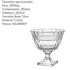 Centro de Mesa Pé Brandon 26cm Hauskraft