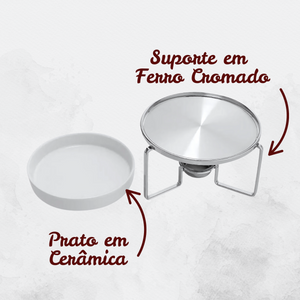 Rechaud Ceramica Queijo Brie