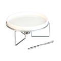 Rechaud Queijo Brie Aço Inox Porcelana