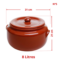 rechaud de ceramica barro completo tradicional