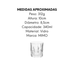 Copo Whisky em Vidro Koper 340ml Mimo Style