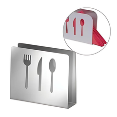 Porta Guardanapo Desenhado em Aço Inox unyhome