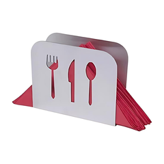 Porta Guardanapo Desenhado em Aço Inox unyhome