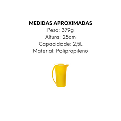 Jarra Amarela 2,5L de Polipropileno - A Gourmet