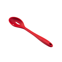 Colher Perfurada de Silicone Vermelha 27cm - A Gourmet