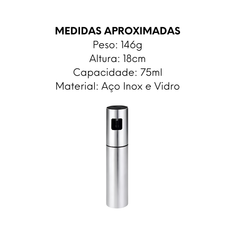 Spray Azeite e Vinagre 75ml de Vidro - A Gourmet