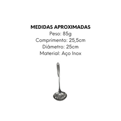 Concha Escumadeira 25cm Inox - A Gourmet