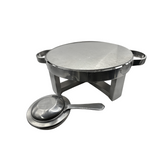 Rechaud Redondo Para Assadeiras em aço inox - A Gourmet