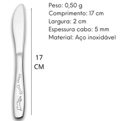 Jogo Talher Infantil Inox Hercules C/ Caixa Decorada Hercules