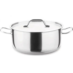 Panela Caçarola C/ Tampa Duas Alças Inox 29cm 6,5l Hercules