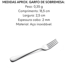 Garfo de Sobremesa Olímpia 18,5 cm. Hercules