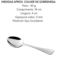Colher de Sobremesa Olímpia 18 cm. Olimpia