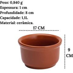 Cumbuca Cerâmica 1,1L N°40 Feijoada Bela Porcelana