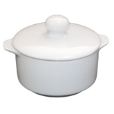 Ramekin Liso Com Tampa Porcelana 200 ML BelaVista