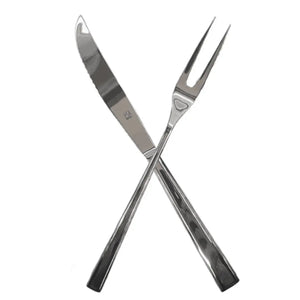 Kit Churrasco Mykonos Inox Faca Garfo Resistente Hercules