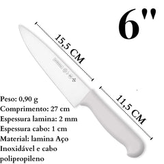 Faca Cozinha 6’’ Master Line Mundial Hercules