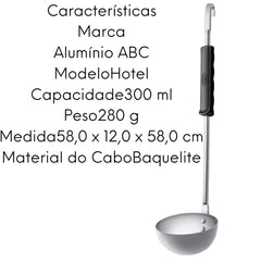 Concha Hotel N14 Aluminio Cabo Baquelite 300 Ml ABC