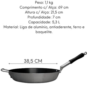 Frigideira Antiaderente N 38 Alumínio Profissional ABC
