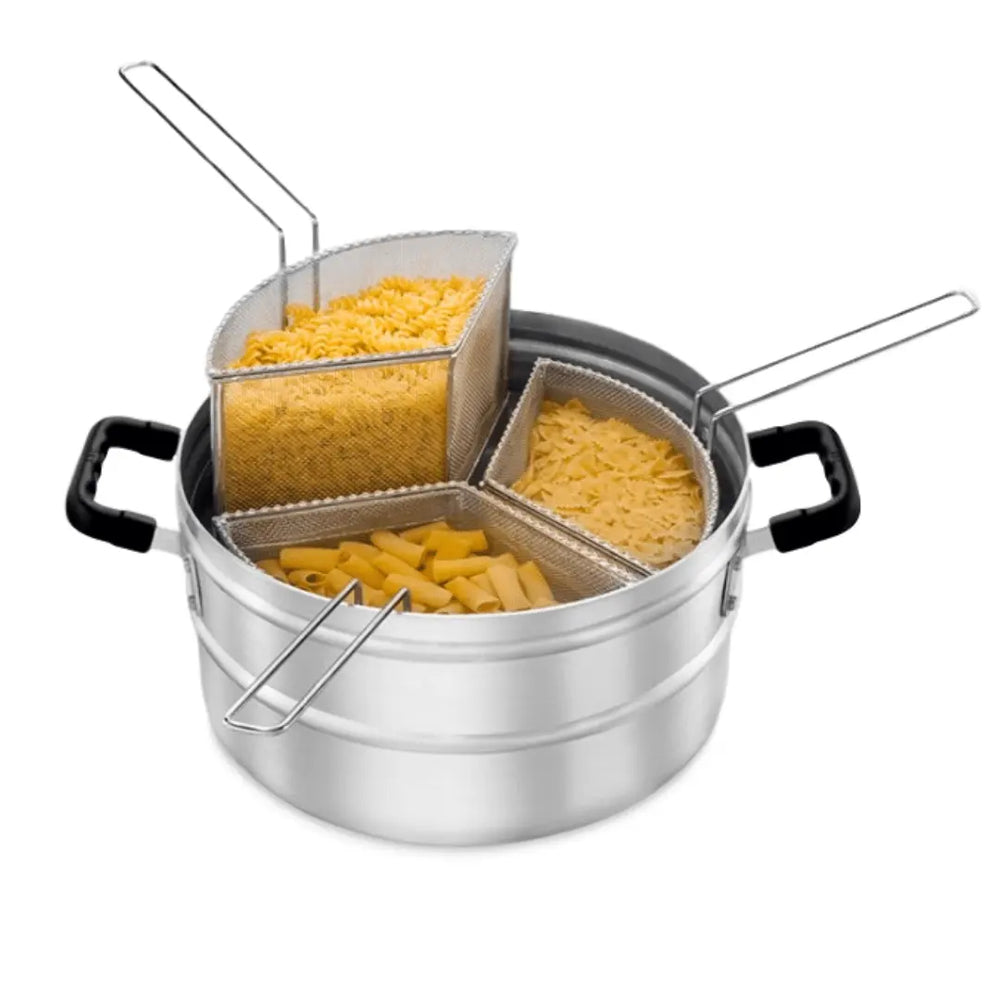 Cozer Caçarola para Massas de Alumínio com 50 cm e 18 Litros. ABC