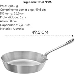 Frigideira Hotel N°26 Cozinha Industrial 2,3 L ABC