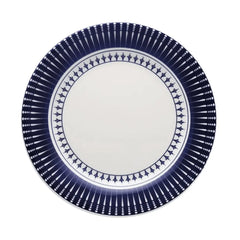 Prato Sobremesa Oxford Azul 18cm Geométrico Azul P/ Doce Oxford
