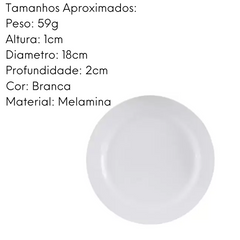 Prato Redondo Melamina 18 cm Bestfer