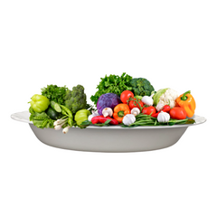 Travessa Funda Oval 26,5cm Melamina Branca Bestfer