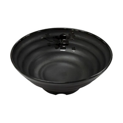 Bowl Tigela Ondulada 1,2L Kanpai Black Melamina Bestfer