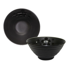 Bowl Tigela Ondulada 1,2L Kanpai Black Melamina Bestfer