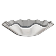 Fruteira Premium Bowl Ondulado 28cm Branco Bestfer