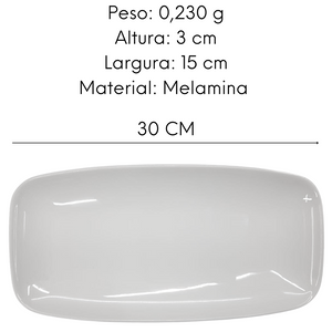 Travessa Comprida 30cm Melamina Bestfer