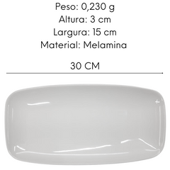 Travessa Comprida 30cm Melamina Bestfer