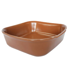 Travessa Refrataria Quadrada Cerâmica G 3,3 L Bela Porcelana