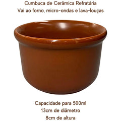 Cumbuca Cerâmica 500ml N°20 Assar Bela Porcelana