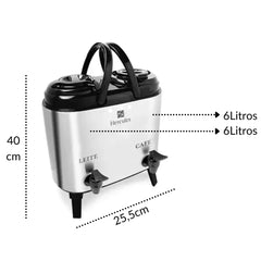 Botijão Térmico Duplo 12l Hercules Hercules