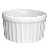 Ramekim Canelado Branco de Porcelana 150 ML BelaVista