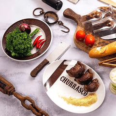 Prato Raso Churrasco Oxford Porcelana Oxford