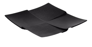 Prato Quadrado Melamina Black Gourmet Mix