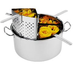 Espagueteira Inox com 4 Divisoes 10 Litros Hercules