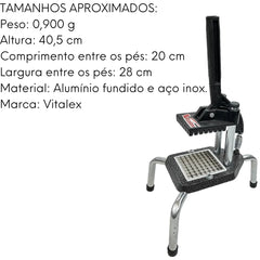 Cortador Picador Legumes Frutas Pequeno Vitalex